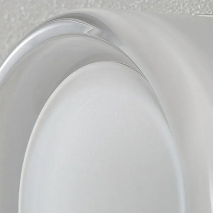 Runde Wandleuchte aus Glas