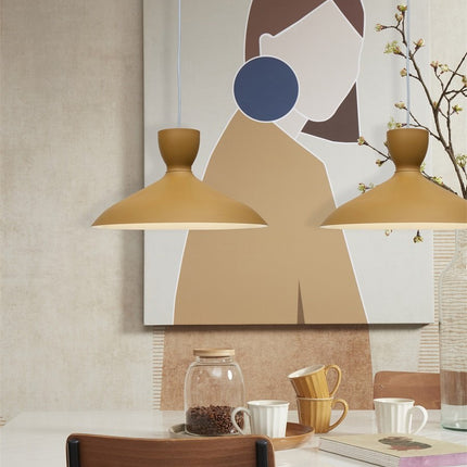 Lámpara colgante Hanover Mostaza Ø40 cm Hierro