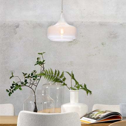 Suspension Verre Reykjavik Dégradé Blanc S