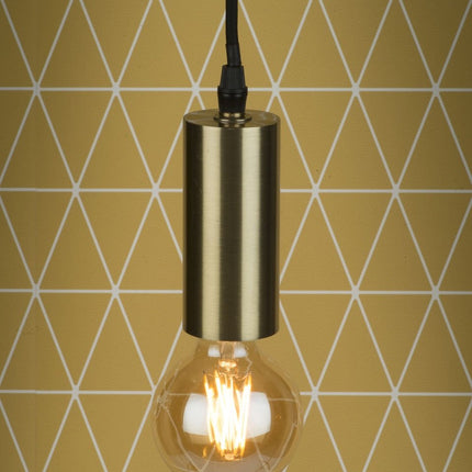 Lámpara colgante Cannes Gold Tube de 261 cm