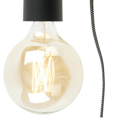 Madrid Wandleuchte aus schwarzem Eisen S