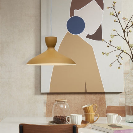 Lámpara colgante Hanover Mostaza Ø40 cm Hierro