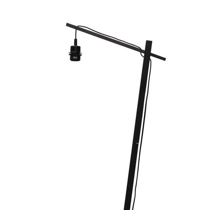 Lampadaire Zanzibar Rotin et Bambou Noir 150 cm