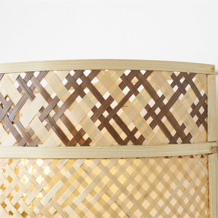 Langkawi Wandleuchte aus natürlichem und braunem Bambus, 32 cm