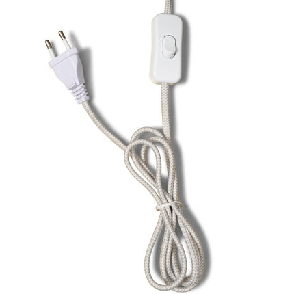 Reykjavik Tischlampe, weißes und schwarzes Glas, 45 cm