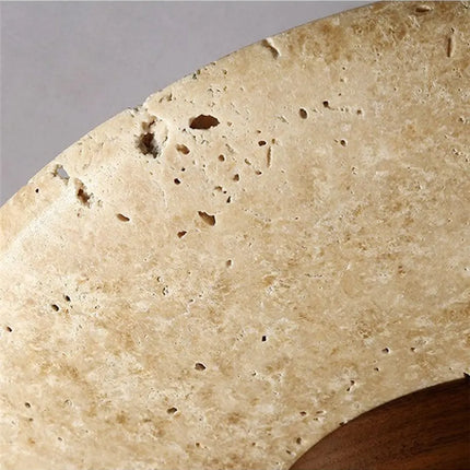 Lámpara de techo LED de piedra travertino