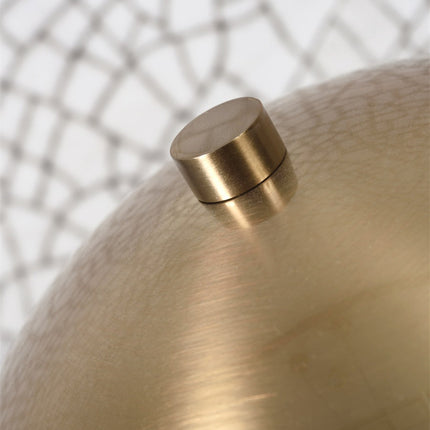 Tischlampe aus weißem und goldenem Marmor „Toulouse“