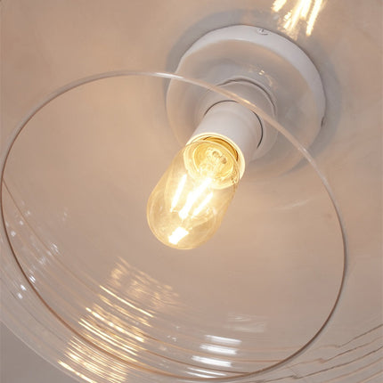 Lámpara de techo de cristal transparente Verona