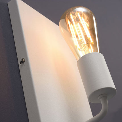 Madrid Wandleuchte aus weißem Eisen, L