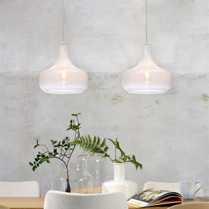 Lámpara colgante Reykjavik White Gradient L