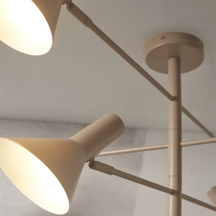 Lámpara de techo Izmir de 3 brazos color arena