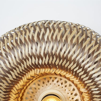 Barbados Ceiling Light Natural and Brown Bamboo 35 cm
