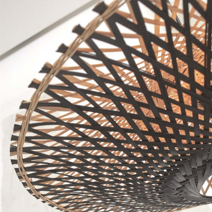 Kalimantan Bambus Deckenleuchte Schwarz und Natur 87 cm