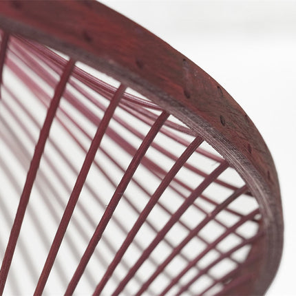 Maui Bamboo Pendant Light Bordeaux 50 cm