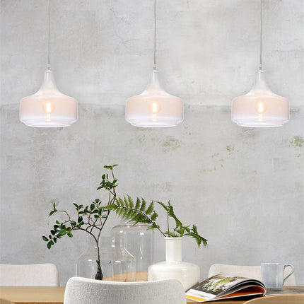 Suspension Verre Reykjavik Dégradé Blanc S