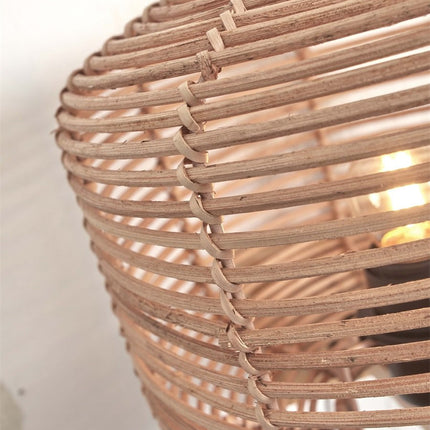 Tanami Wandleuchte aus natürlichem Rattan, 25 cm