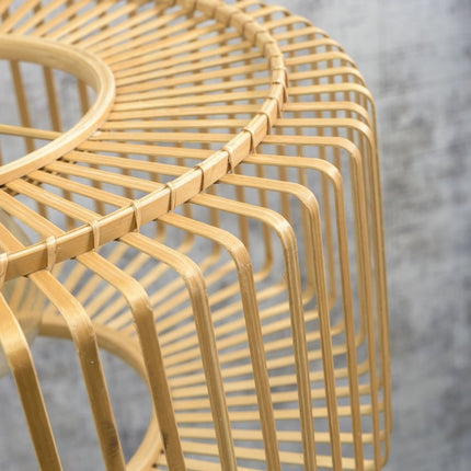 Bromo Bamboo and Natural Iron Pendant Light Ø60 cm
