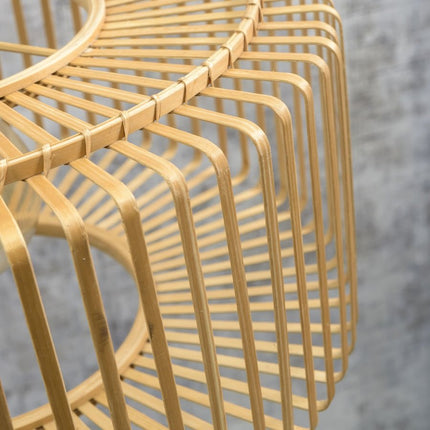 Bromo Runde Deckenleuchte Natur Bambus 60 cm