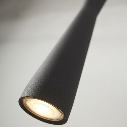 Lámpara colgante cilíndrica negra Burdeos GU10