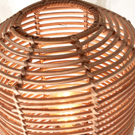 Tanami Wandleuchte aus natürlichem Rattan, 25 cm