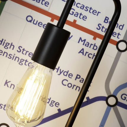 London Tube Black Table Lamp