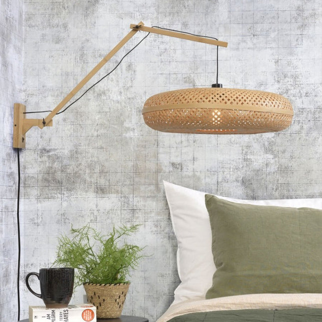 Palawan Wandleuchte aus natürlichem Bambus, 60 x 15 cm, L