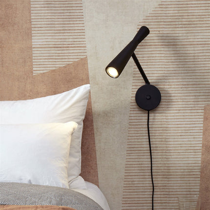 Bordeauxschwarze GU10-Wandleuchte