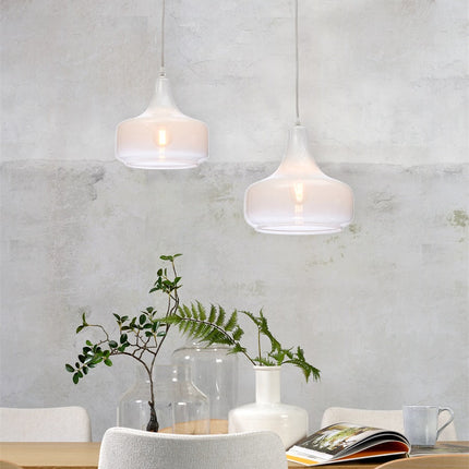 Lámpara colgante Reykjavik White Gradient L