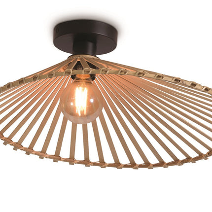 Bromo Asymmetrische Deckenleuchte Natur Bambus 50 cm