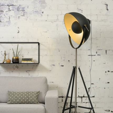 Hollywood Stehleuchte Schwarz Eisen 183 cm