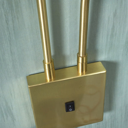 Wandleuchte Bremen 2-armig Gold Eisen