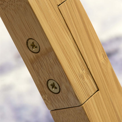 Java Stehleuchte 3 Beine Natur und Schwarz Bambus 150 cm