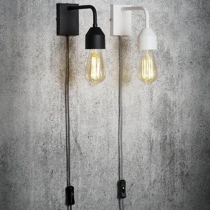 Madrid Wandleuchte aus weißem Eisen S