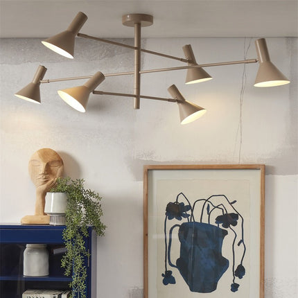 Lámpara de techo Izmir de 3 brazos color arena