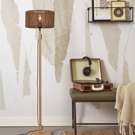 Lampadaire Iguazu Jute et Bambou Naturel 125 cm
