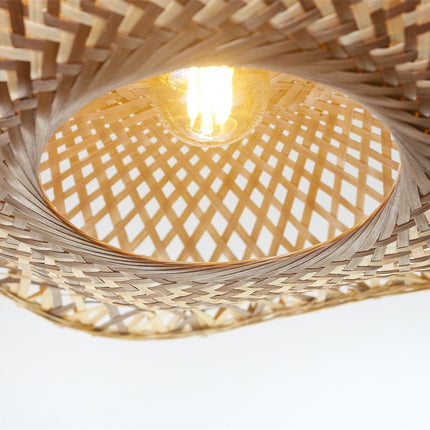 Madura Natural and Brown Bamboo Ceiling Light