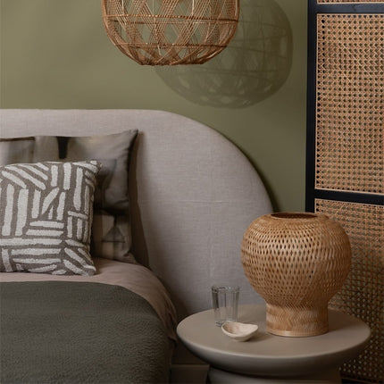 Barbados Tischlampe aus natürlichem Bambus, 25 cm