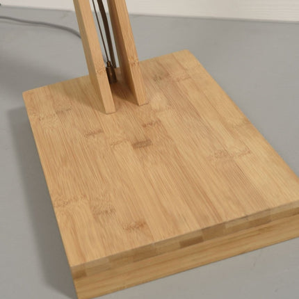 Bhutan Bambus Stehlampe Schwarz und Natur 218 cm