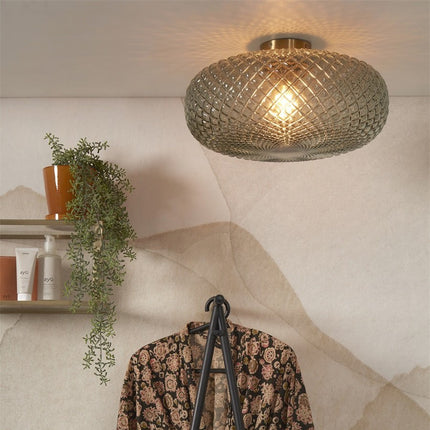 Plafonnier Venice Vert et Doré