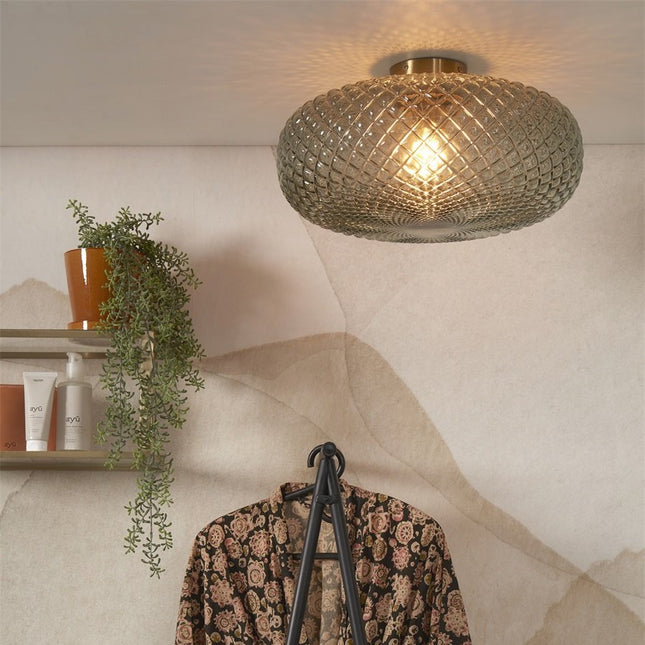 Plafonnier Venice Vert et Doré