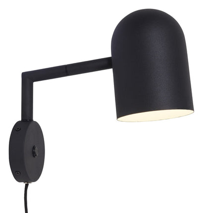 Marseille Wandleuchte aus schwarzem Eisen