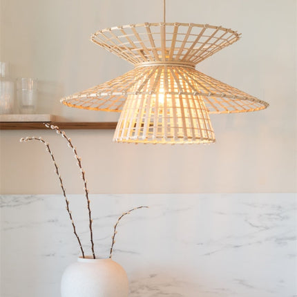 Machu Picchu Natural Bamboo Pendant Light 57 cm