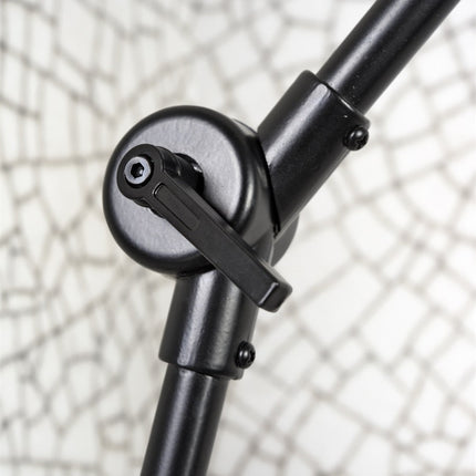 Lámpara de pared Amsterdam de hierro negro y algodón