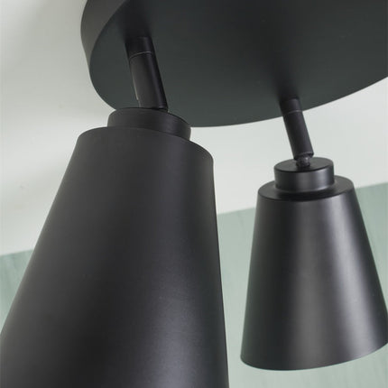 Plafonnier Bremen 3 Abat-Jours Noir