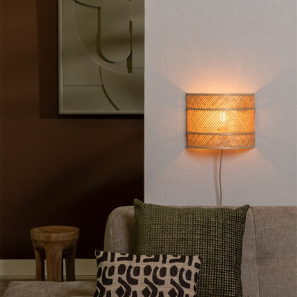 Langkawi Wandleuchte aus natürlichem Bambus, 32 cm