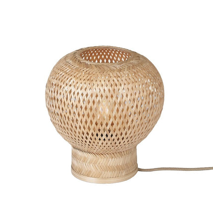 Barbados Tischlampe aus natürlichem Bambus, 25 cm