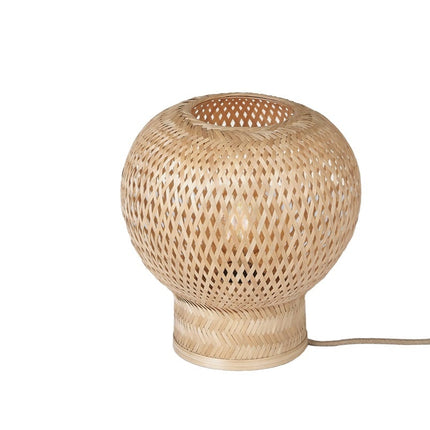 Barbados Tischlampe aus natürlichem Bambus, 25 cm