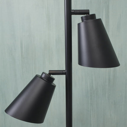 Lampadaire Salamanca 2 Abat-Jours Noir