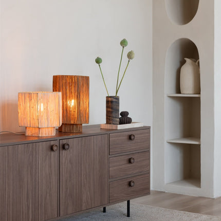 Panama Table Lamp Natural Raffia 28 cm