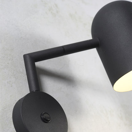 Marseille Wandleuchte aus schwarzem Eisen